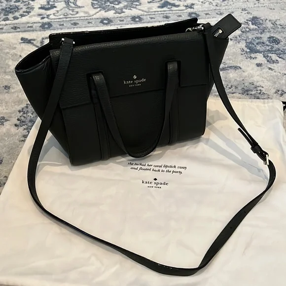 Kate Spade dark green cross body purse. Like new... - Depop